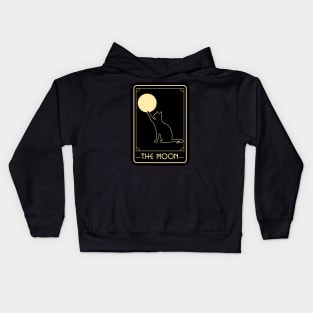 Tarot card Cat edition THE MOON Kids Hoodie